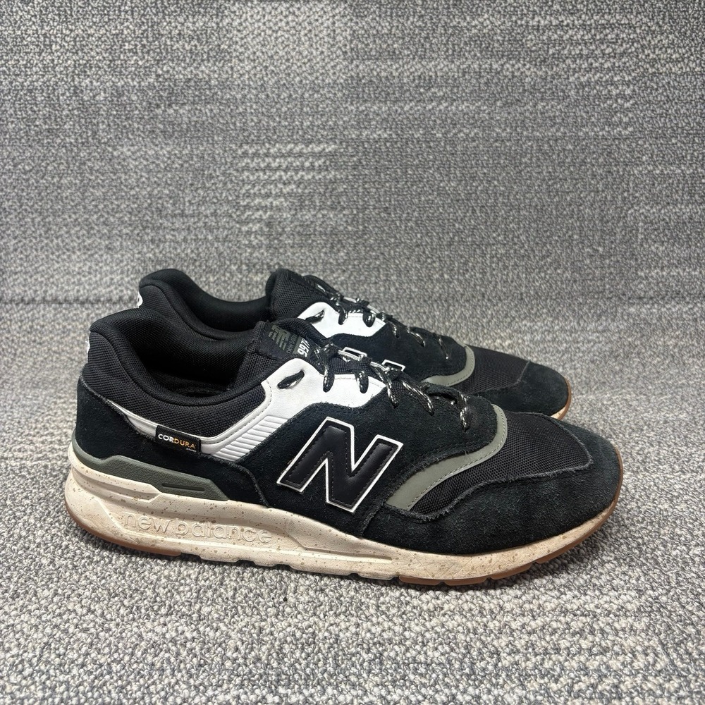 New Balance 997H Cordura CM997HPP Suede Black White Sneakers Men's Size 12 D